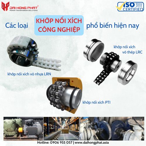 Các loại khớp nối xích phổ biến mới nhất hiện nay